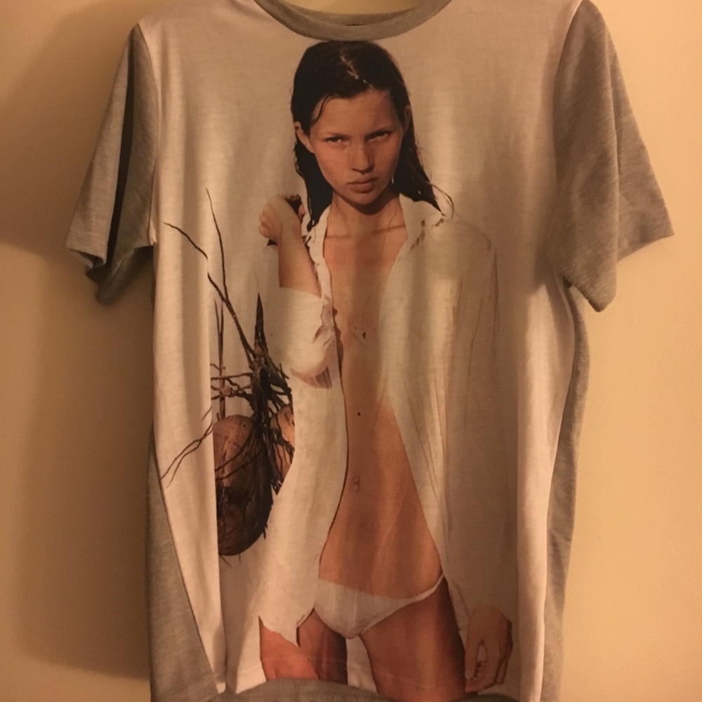 Dimepiece graphic tee- kate moss, worn once!