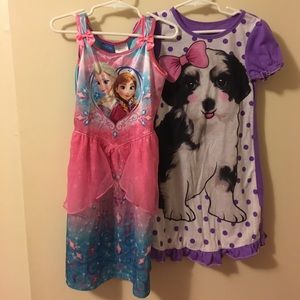 5t girls pajama gowns