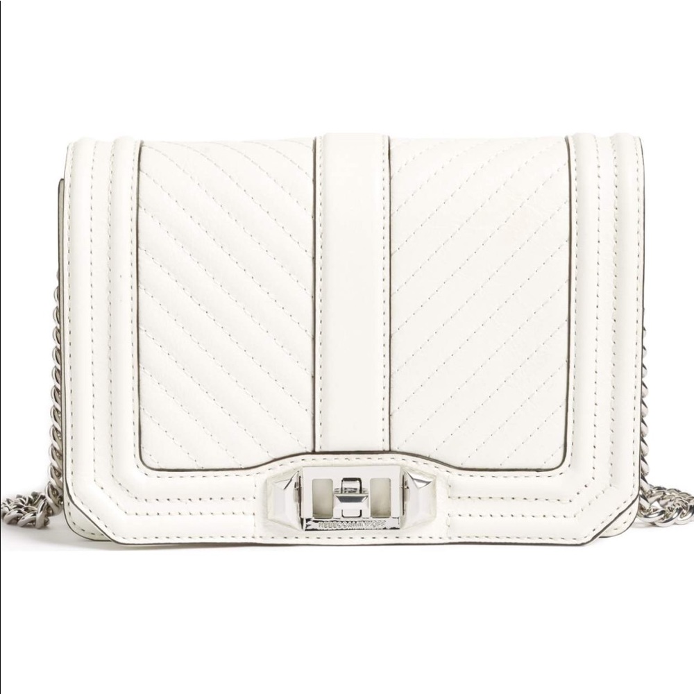 Rebecca Minkoff white leather handbag