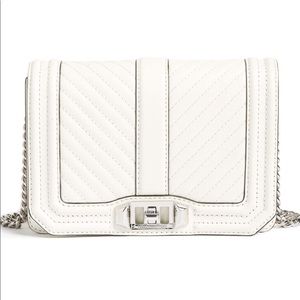 Rebecca Minkoff white leather handbag
