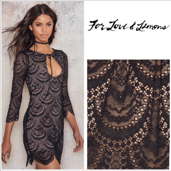 For Love And Lemons Dresses & Skirts - For Love & Lemons Rosalita Cutout Lace Dress