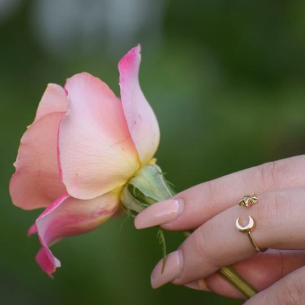🌸Luna Ring (available in gold and rose gold)•