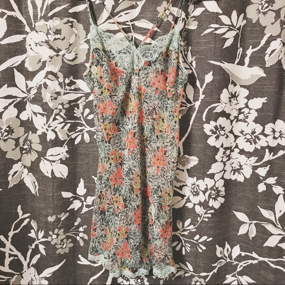Victoria's Secret floral mesh nighty