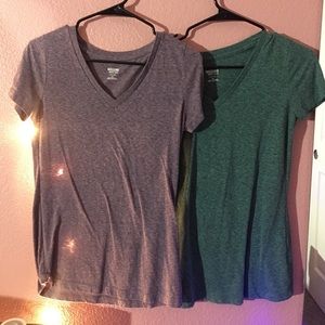 Simple V Neck T Shirt