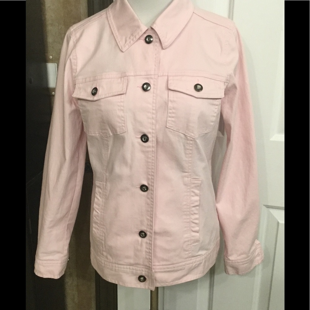 Denim & company pink jean jacket