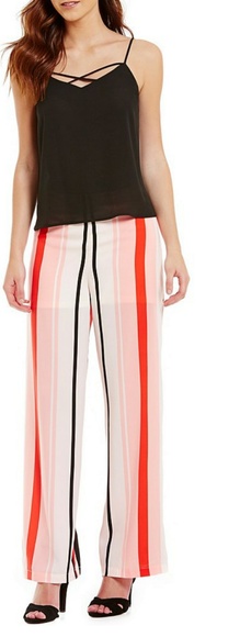 Gianni Bini Striped Wide Leg Pants - Picture 2 of 3