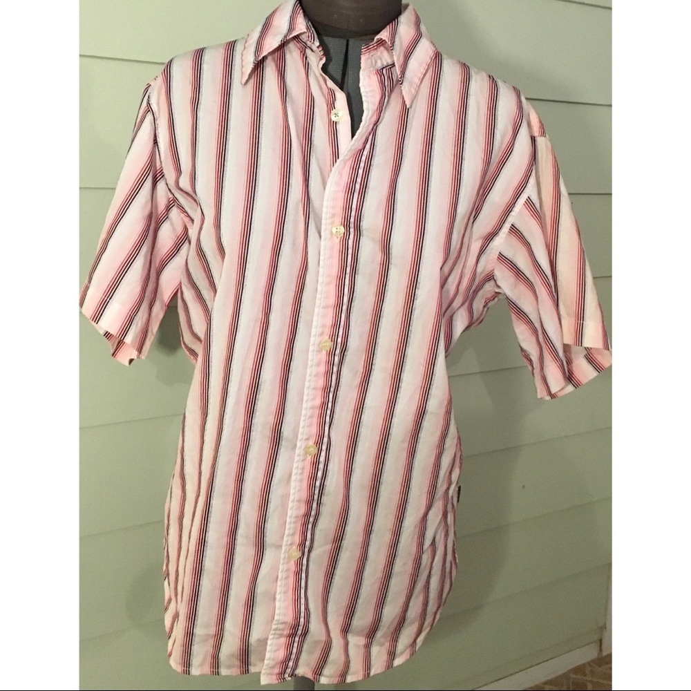 🍃MOVING⌛️ Paul Smith Pink Stripe Collared shirt S