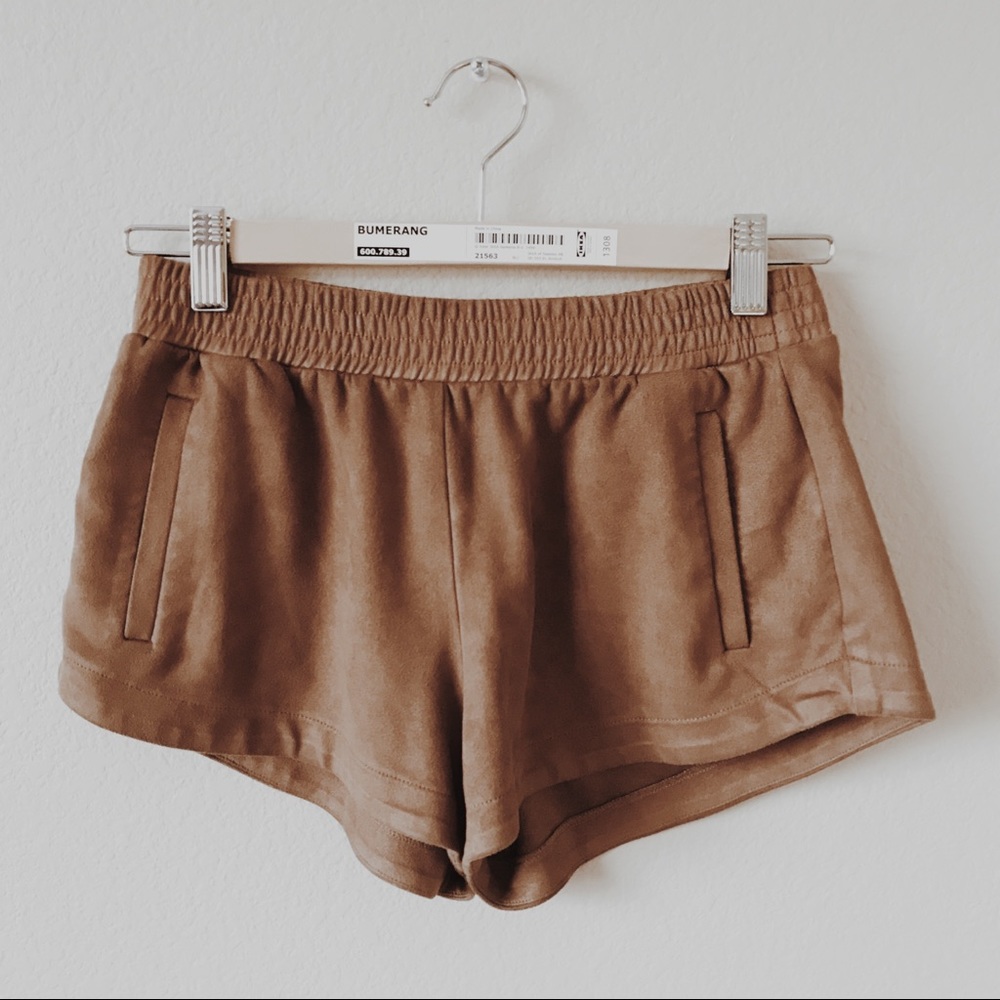 Suede shorts