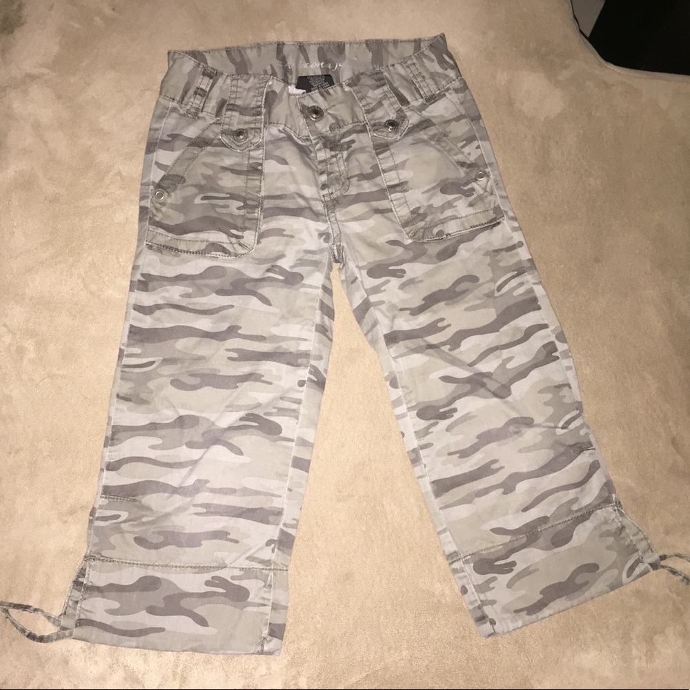 Kids Camo Capri Pants