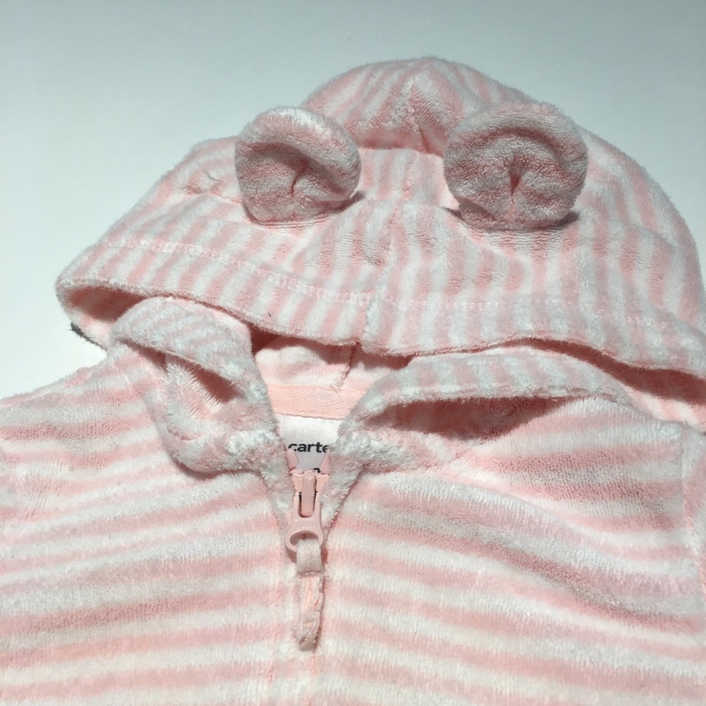 Carter's hooded striped cardigan & 🐻 pants set