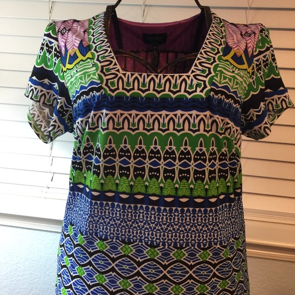 laundry by Shelli Segal printed dress, size small - Picture 2 of 8