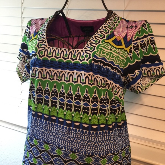 laundry by Shelli Segal printed dress, size small - Picture 4 of 8