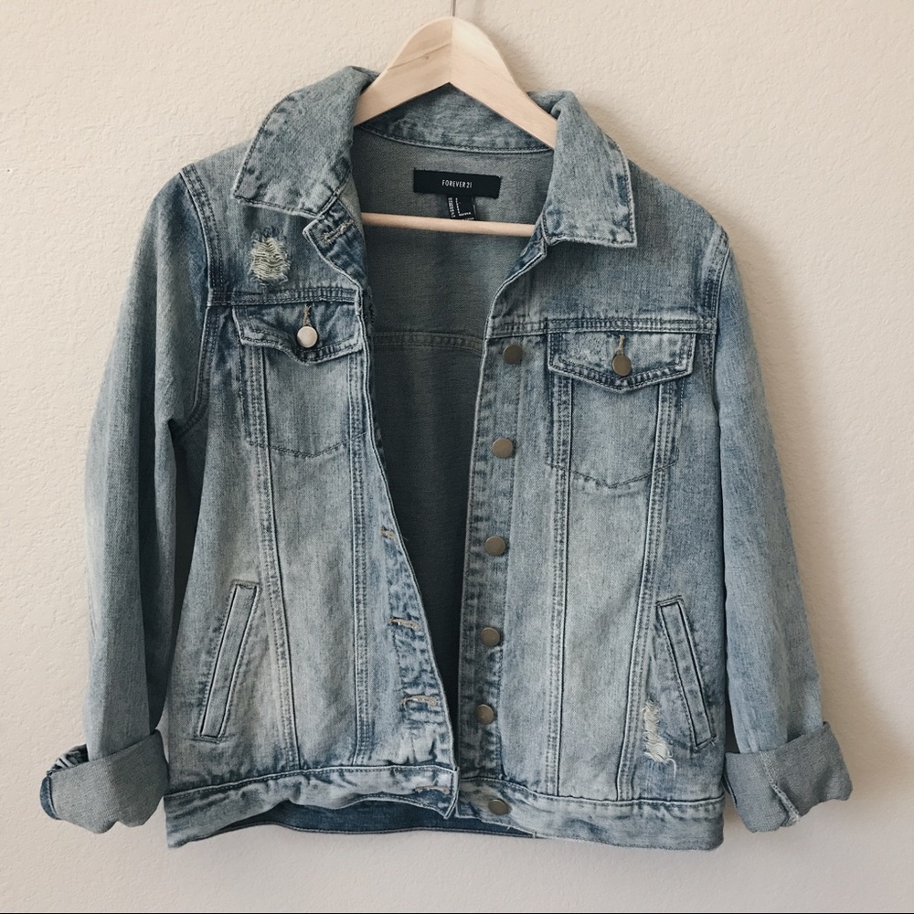 Distressed Denim Jacket