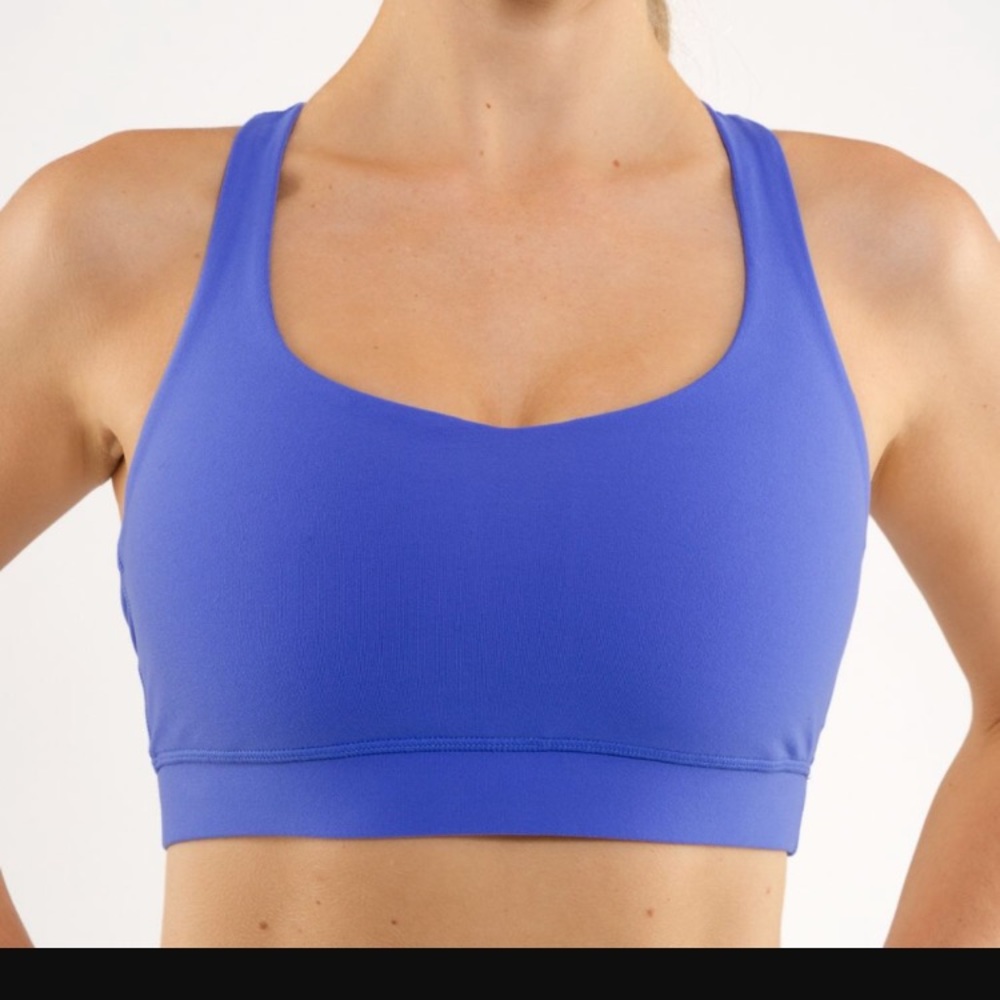 Lululemon blue 50 Rep bra sz 6
