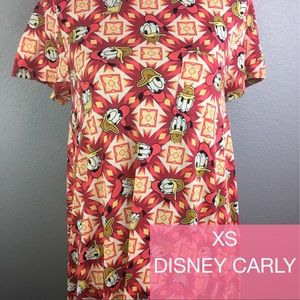 Lularoe XS Disney Carly Donald Duck