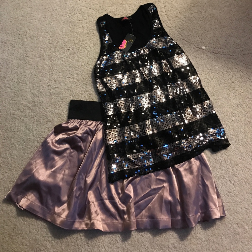 Forever 21 top and skirt