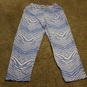 Zubaz pants. Comfy for bed!