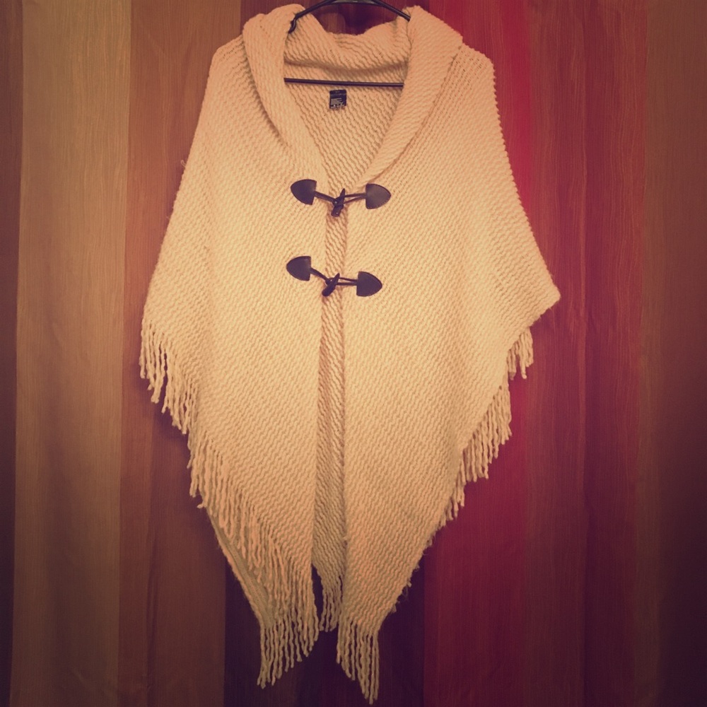 Knitted Poncho Sweater