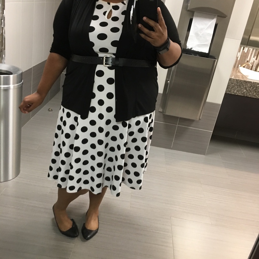 Plus Size Dress AND Cardigan4X