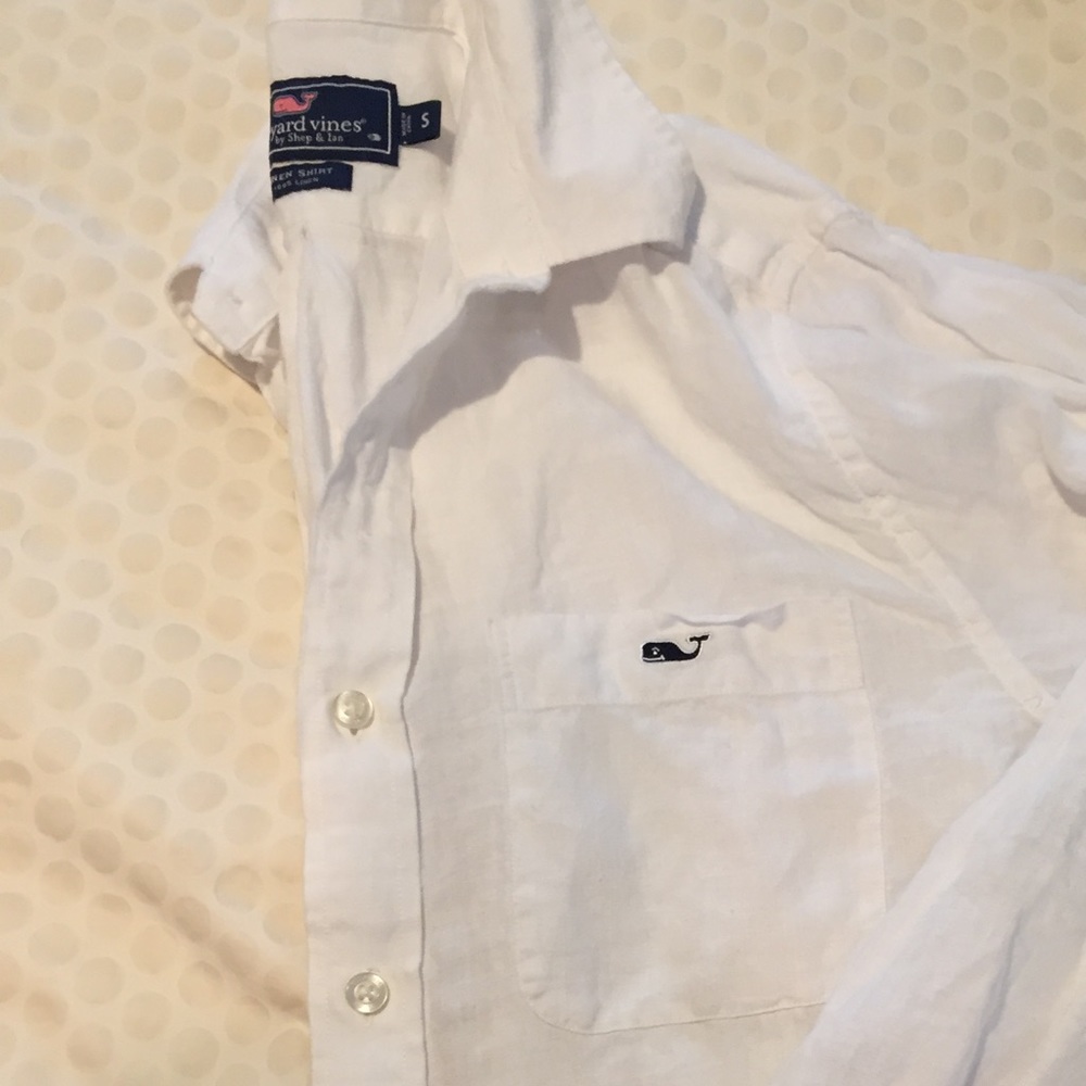 Men's small vineyard Vines linen shirt