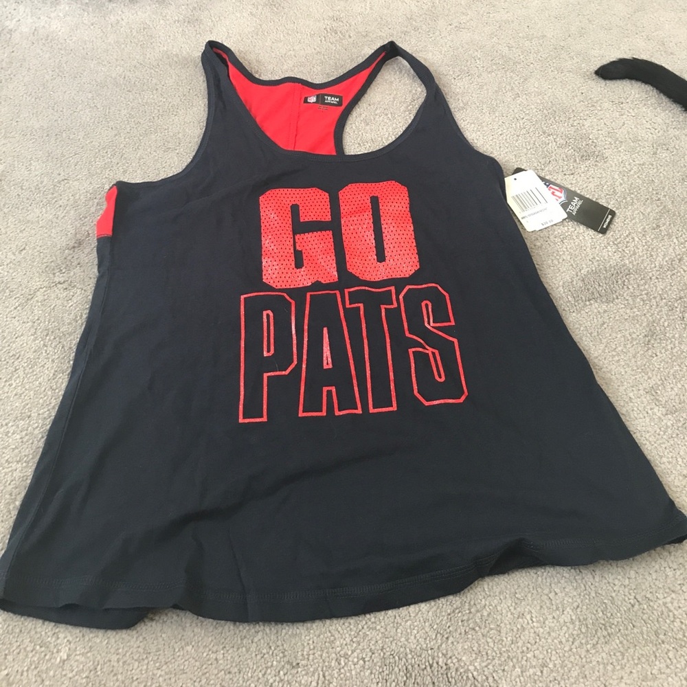 NWT Patriots racerback tank top