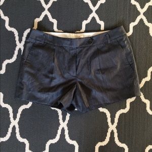 J. Crew linen and wool shorts dark blueish gray