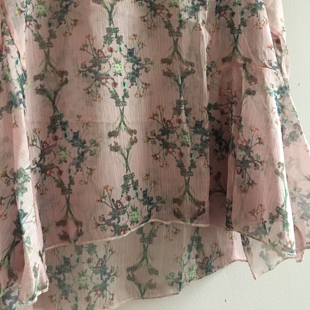 Sheer floral top