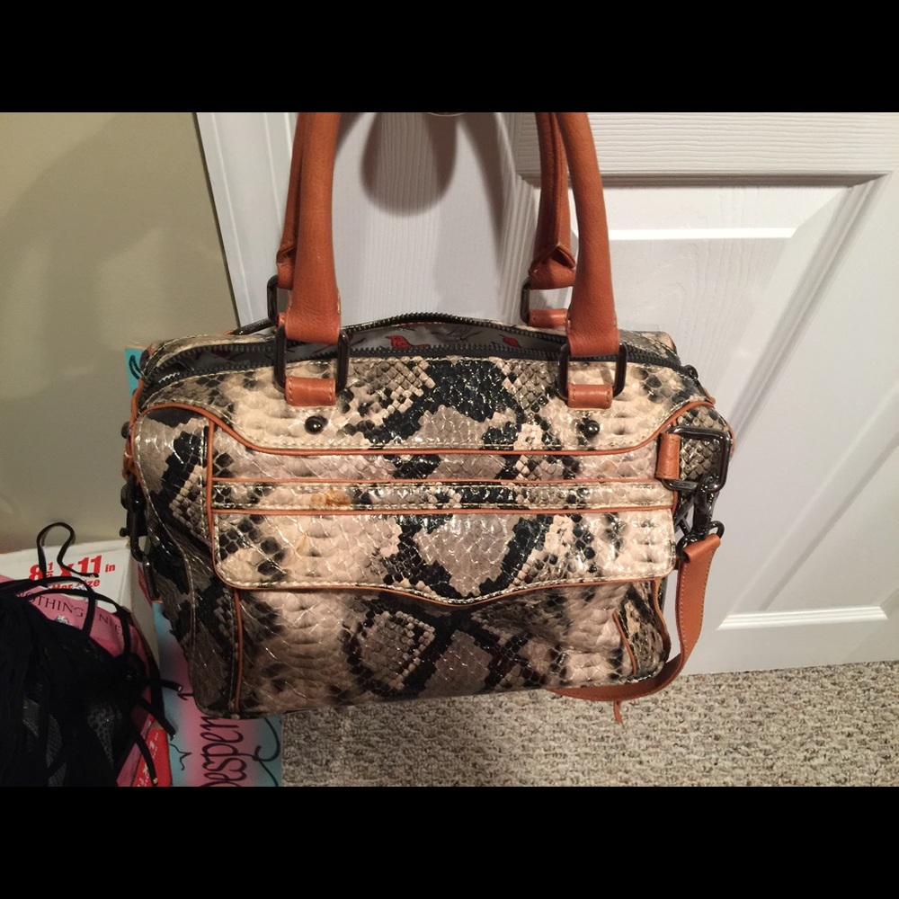 Rebecca minkoff brand new python print bag