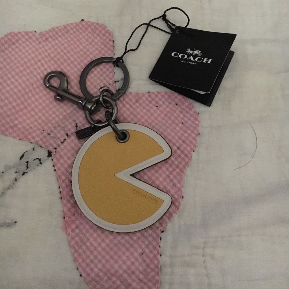 NWT Coach PAC Man Bag Charm