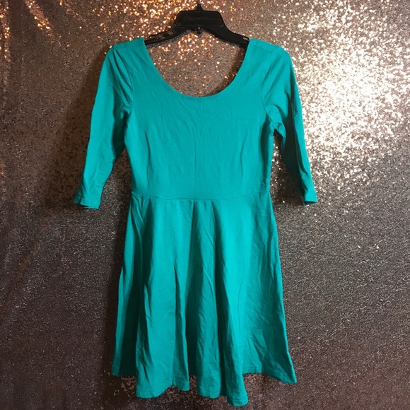 Turquoise Express Mini Babydoll Dress - Picture 1 of 3