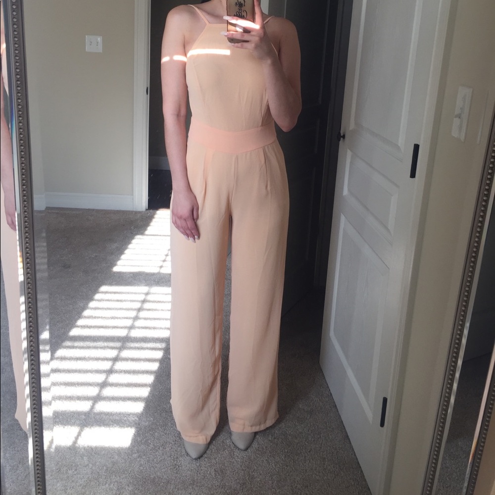 Peach jumpsuit