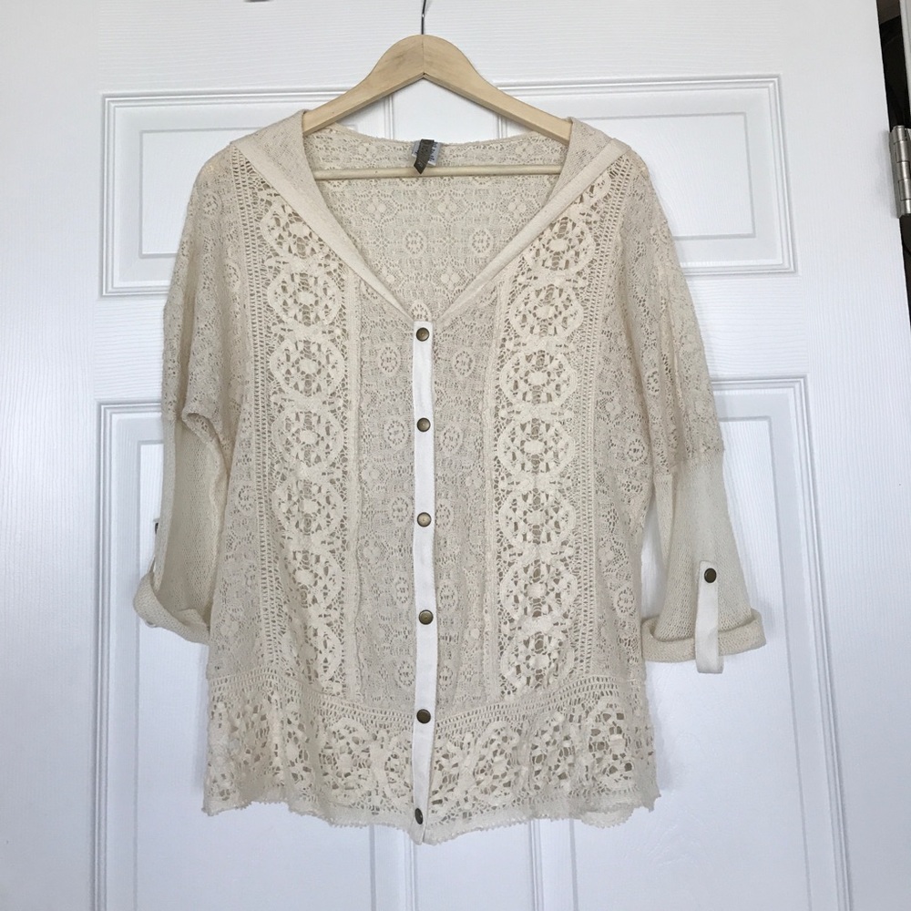 XCVI crocheted sweater