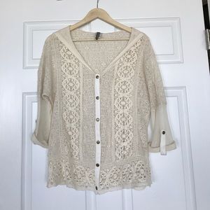 XCVI crocheted sweater