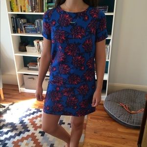 J.Crew floral shift dress