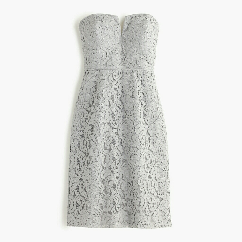 J.Crew Gray Lace Dress