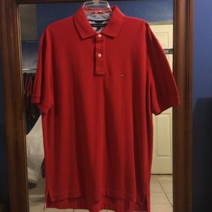 Tommy Hilfiger red polo