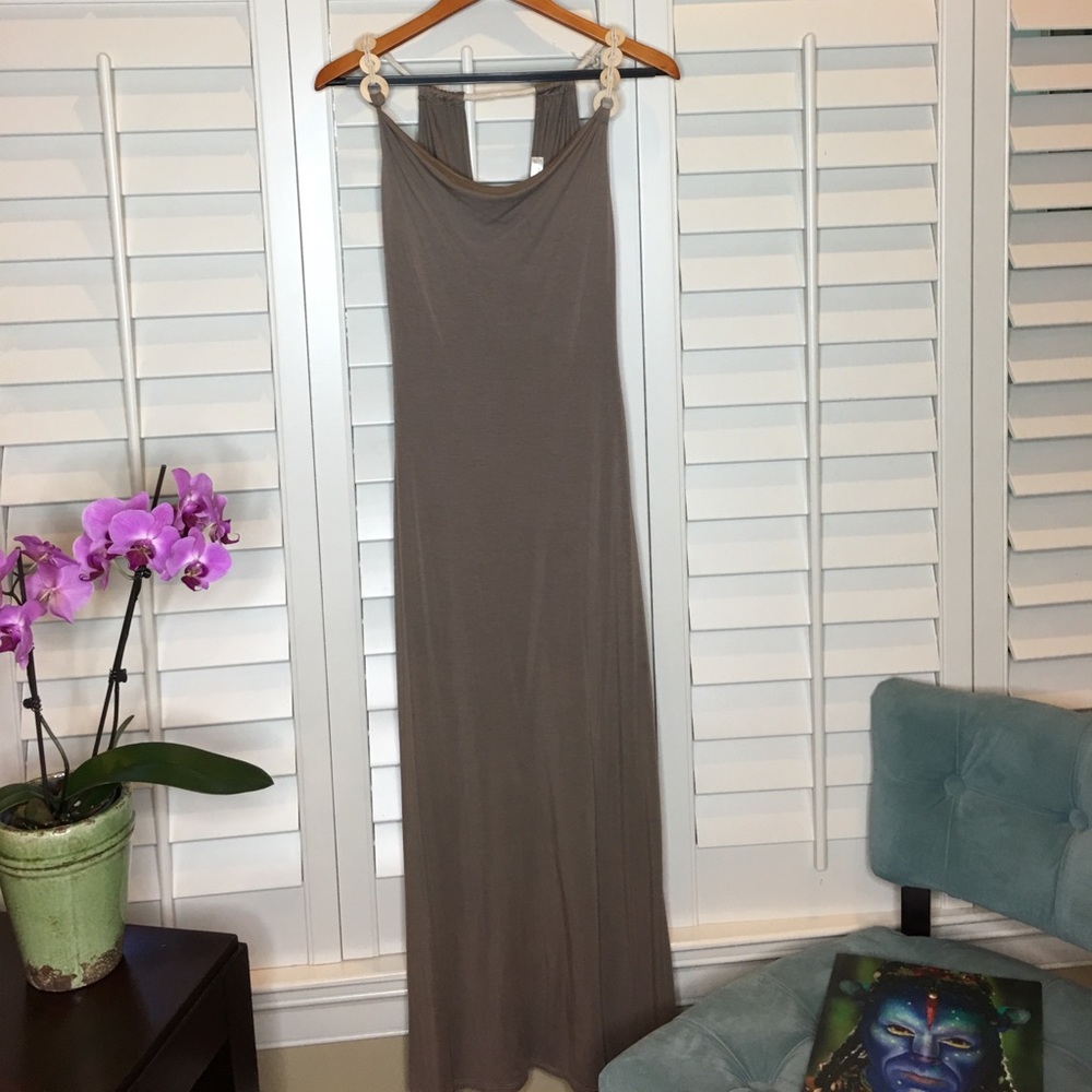 SIZE SMALL S-TWELVE MAXI DRESS COLOR MOCHA