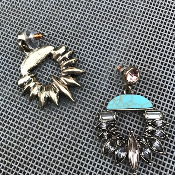 💓NEW💓 Beautiful Stone Hoop Style Earrings - Picture 3 of 3