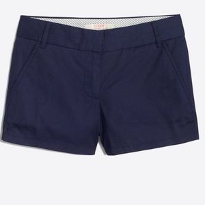 J Crew Woman's Blue Chino Cotton Shorts