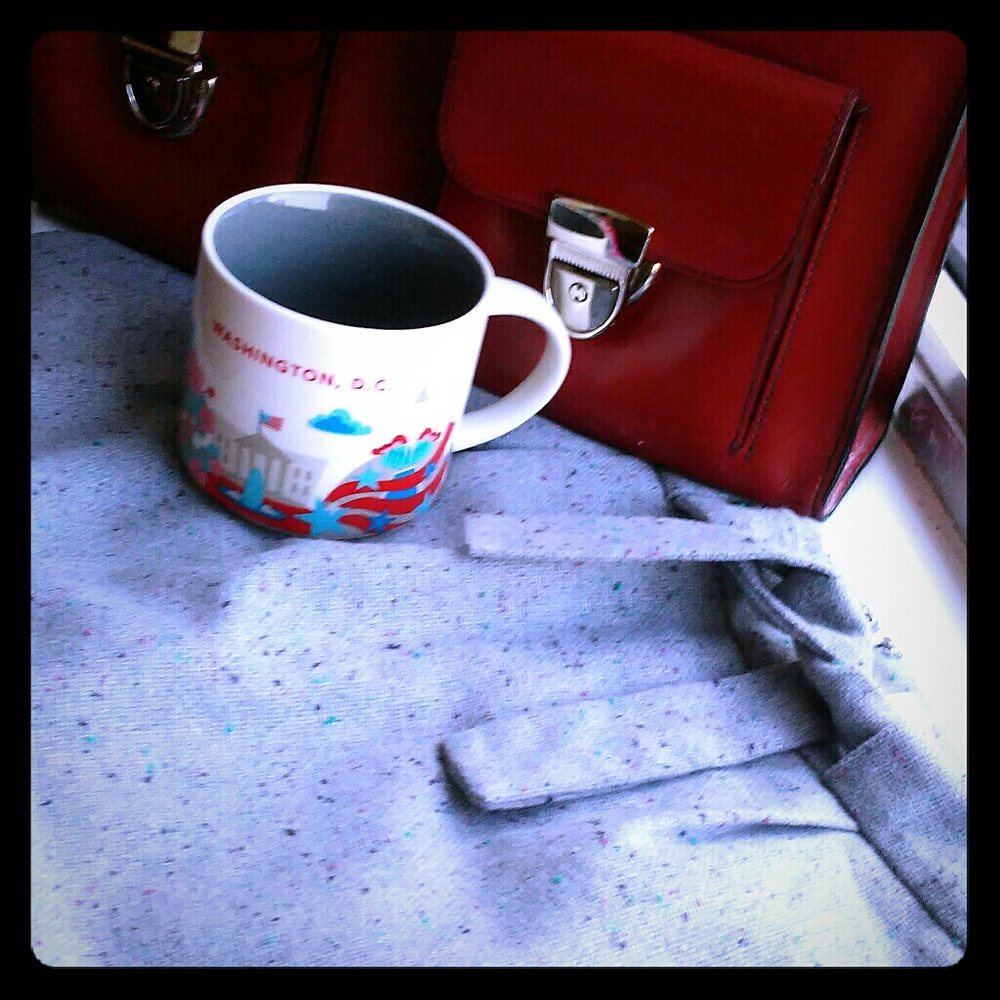 Ann Taylor Loft Light Grey Speckled Tie Frnt Skirt