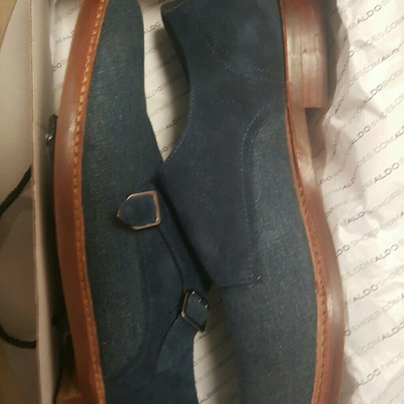 Monk strap denim loafer