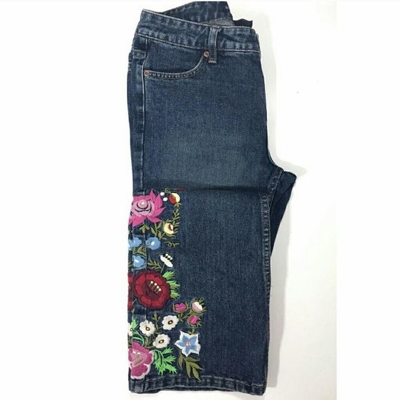 boston proper embroidered jeans