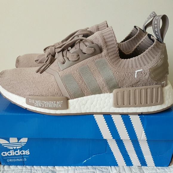 Adidas NMD R1 French Beige Vapour Grey Tan sz M 8 - Picture 3 of 8