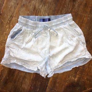 Chambray Blue Shorts with Pockets