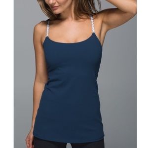 Lululemon Dancing Warrior tank Royal Blue