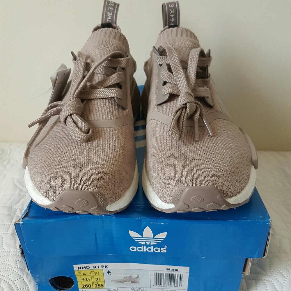 Adidas NMD R1 French Beige Vapour Grey Tan sz W 9