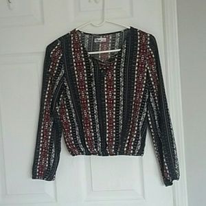Lace Front Blouse