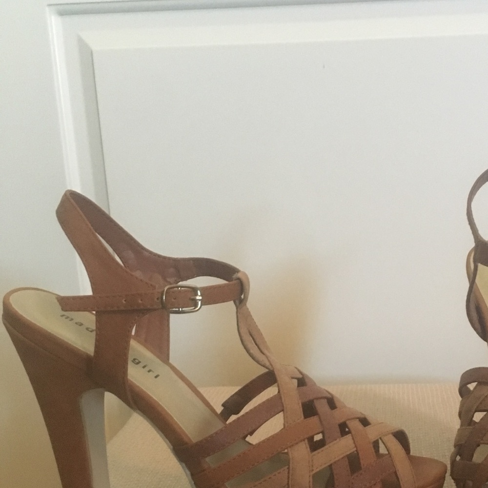 Brown Madden Girl Heels, Size 8.5