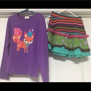 Lemon Loves Lime shirt and skirt 2pc outfit