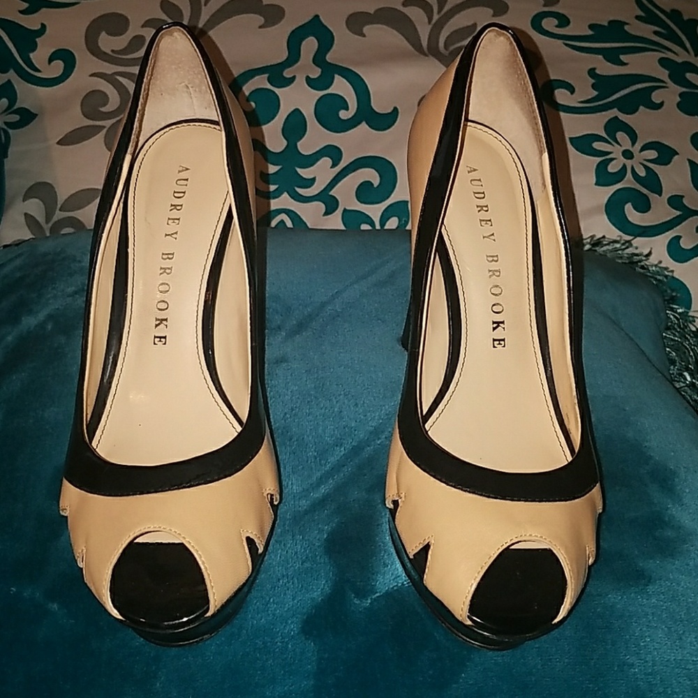 Audrey Brooke heels open toe